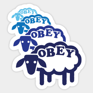 Obey Sheep Line Cool Sticker